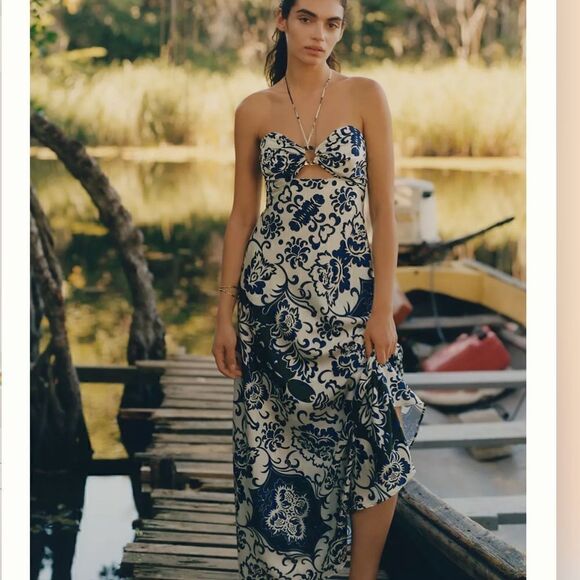 Anthropologie Dresses & Skirts - Anthropologie Delfi Collective Halter Maxi Dress NWT